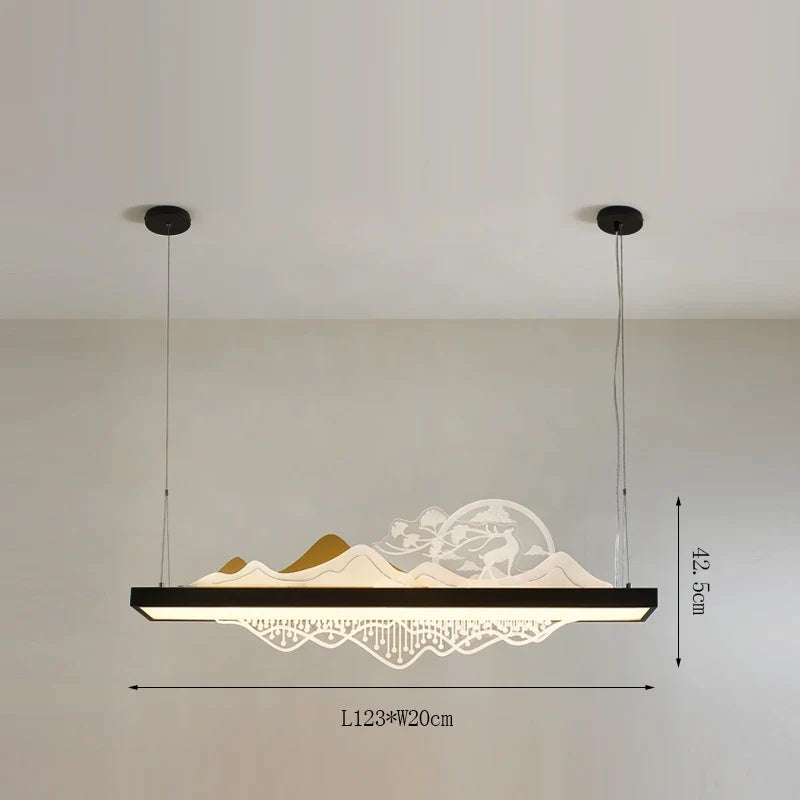 suspension chinoise en bois pour ambiance zen et économique