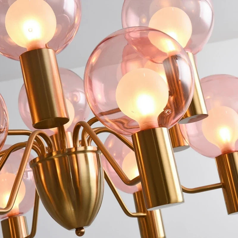 suspension design en verre pour intérieur moderne et luxueux
