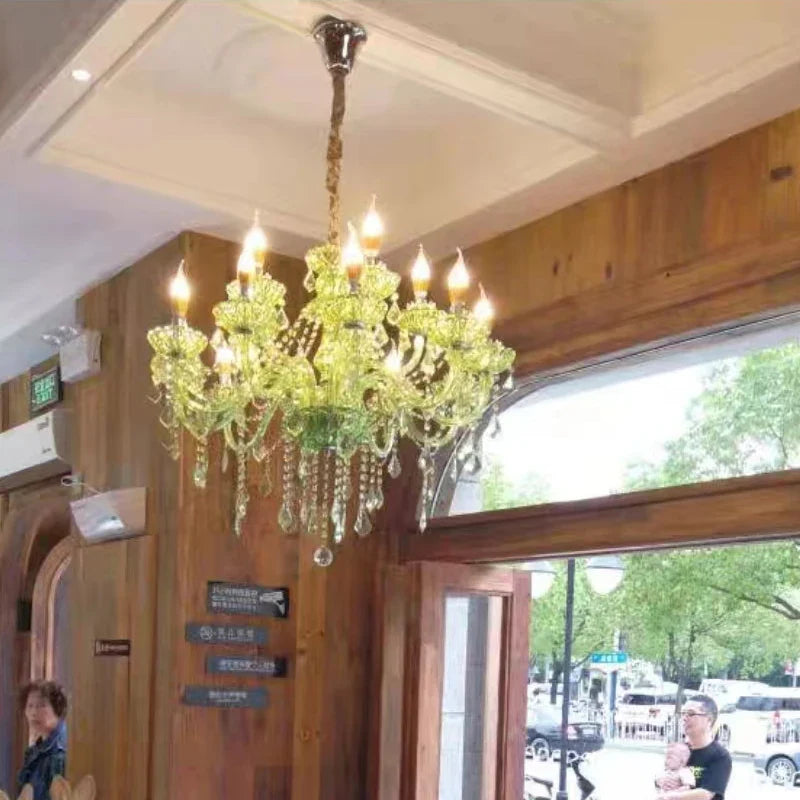 lustre moderne en cristal pour une ambiance luxueuse