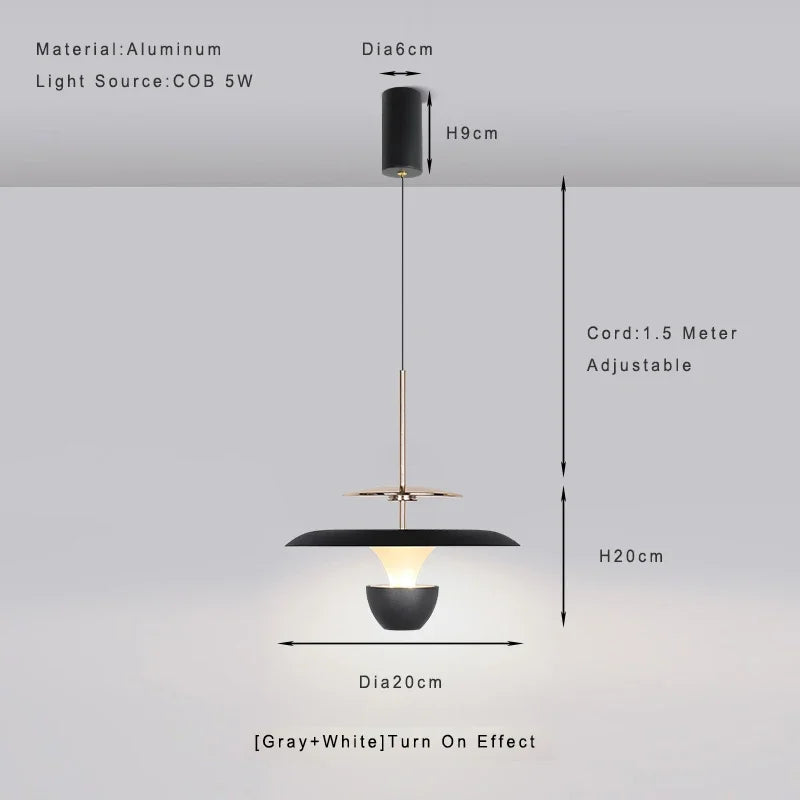 nouvelle suspension LED lustre pour cuisine île