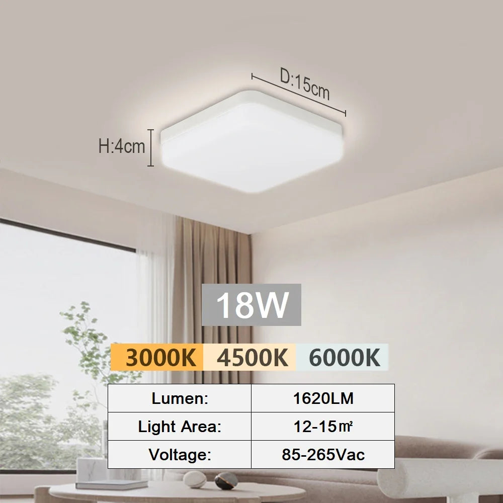 Tuya Smart LED plafonnier App commande vocale Alexa Google télécommande plafonniers carrés salon chambre éclairage