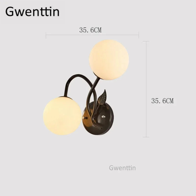 applique murale boule en verre pour décoration moderne intérieur
