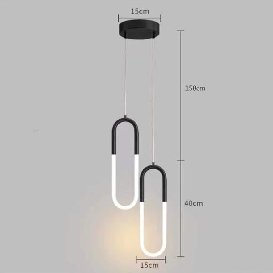 suspension design nordique moderne imperméable led décorative