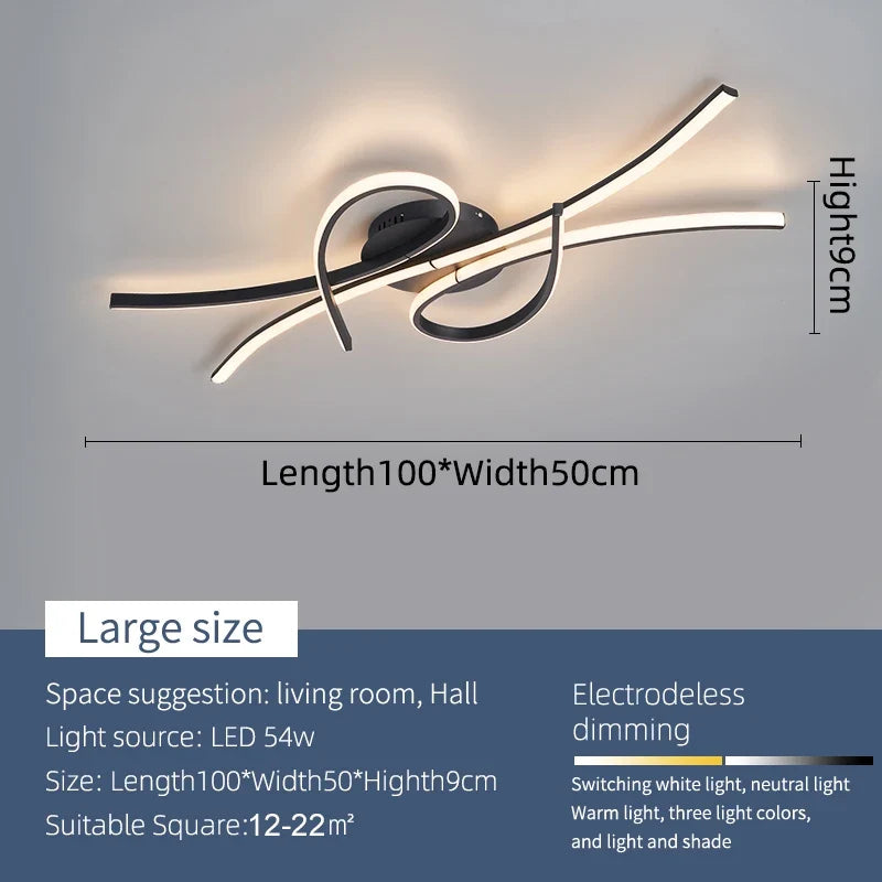 Modern Alexa LED Chandelier For Smart Home, Used In Living Room, Bedroom, Study, Lampara Technology Black/gold Modern Chandelier