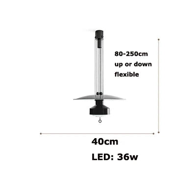 lustre italien flexible en aluminium avec leds dimmables