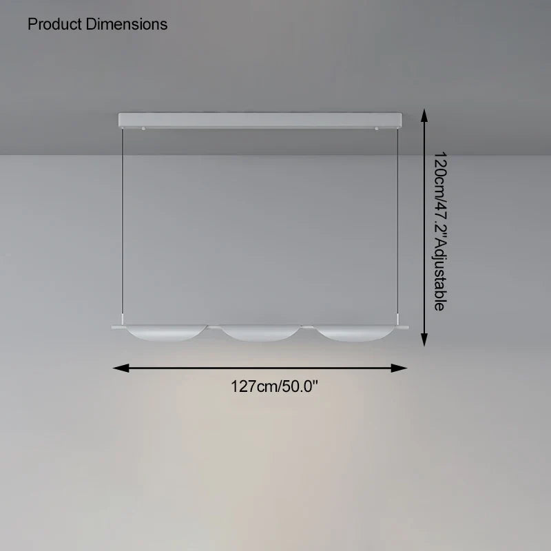 lustre moderne à gradation pour éclairage suspendu élégant