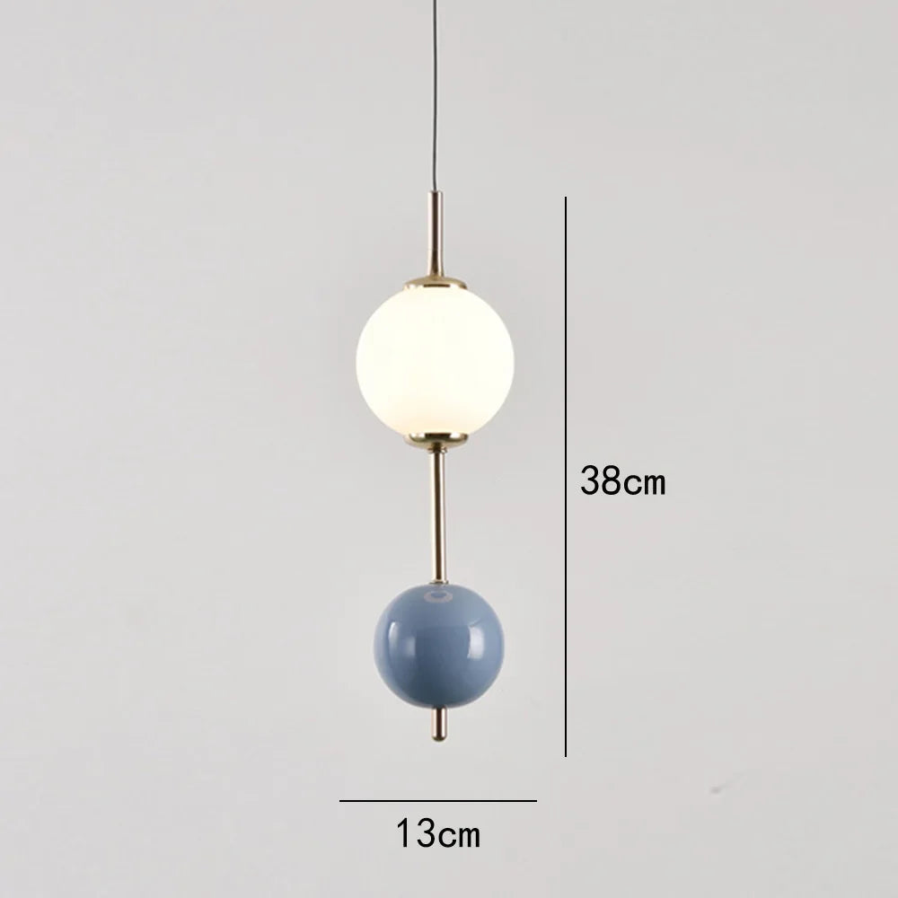 Glass Ball LED Pendant Light Ceiling Suspension Hanging for Living Dining Room Bedroom