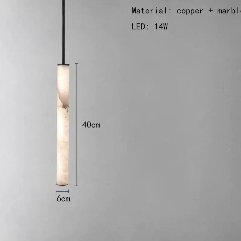 lustre en marbre et laiton 3000k avec cordon réglable pour intérieur