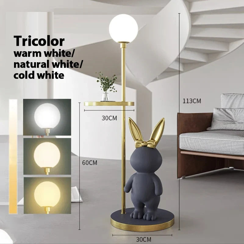 lampadaire nordique design lapin pour chambre enfant