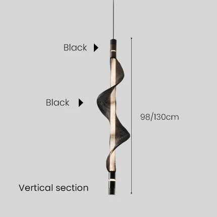 suspension design nordique tube lumineux pour intérieur décoratif