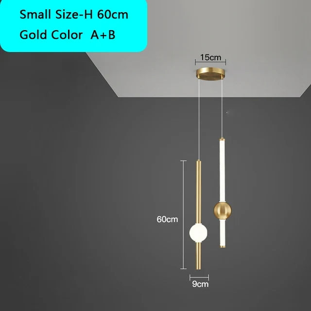 suspension led moderne pour éclairage intérieur créatif