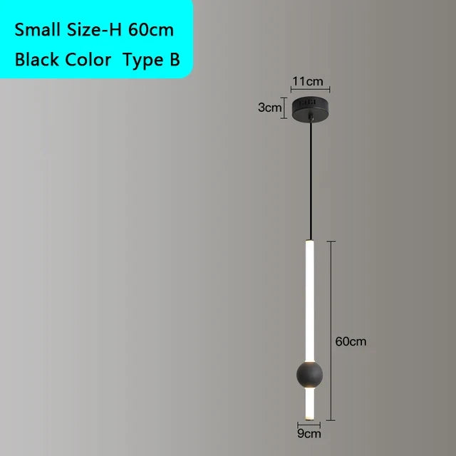 suspension led moderne pour éclairage intérieur créatif