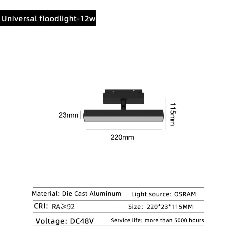 lampe led magnétique à intensité variable projecteur de plafond zigbee
