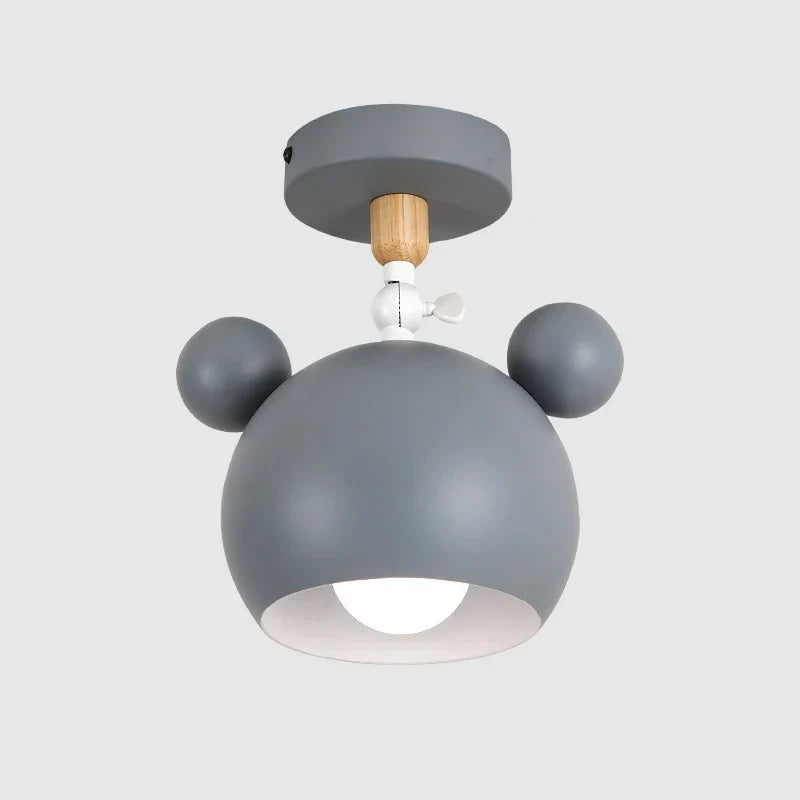 plafonnier panda dessin animé style nordique pour enfants intérieur