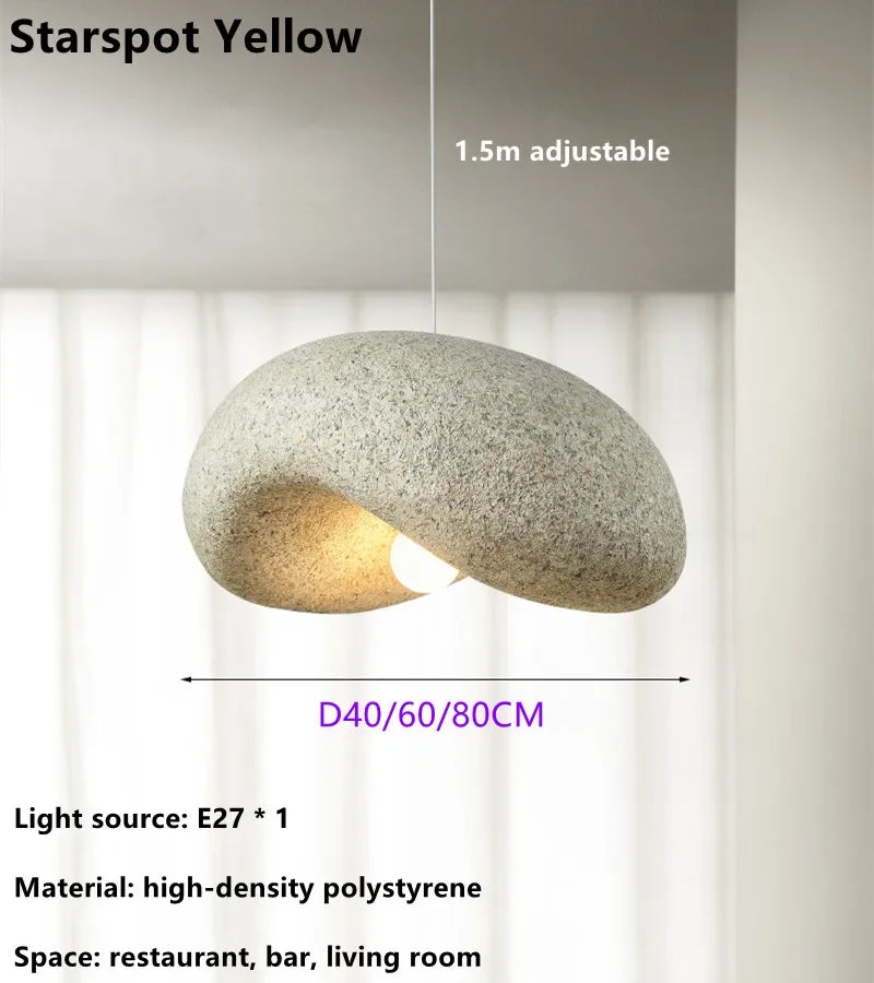Lustre design façon japonais arrondi