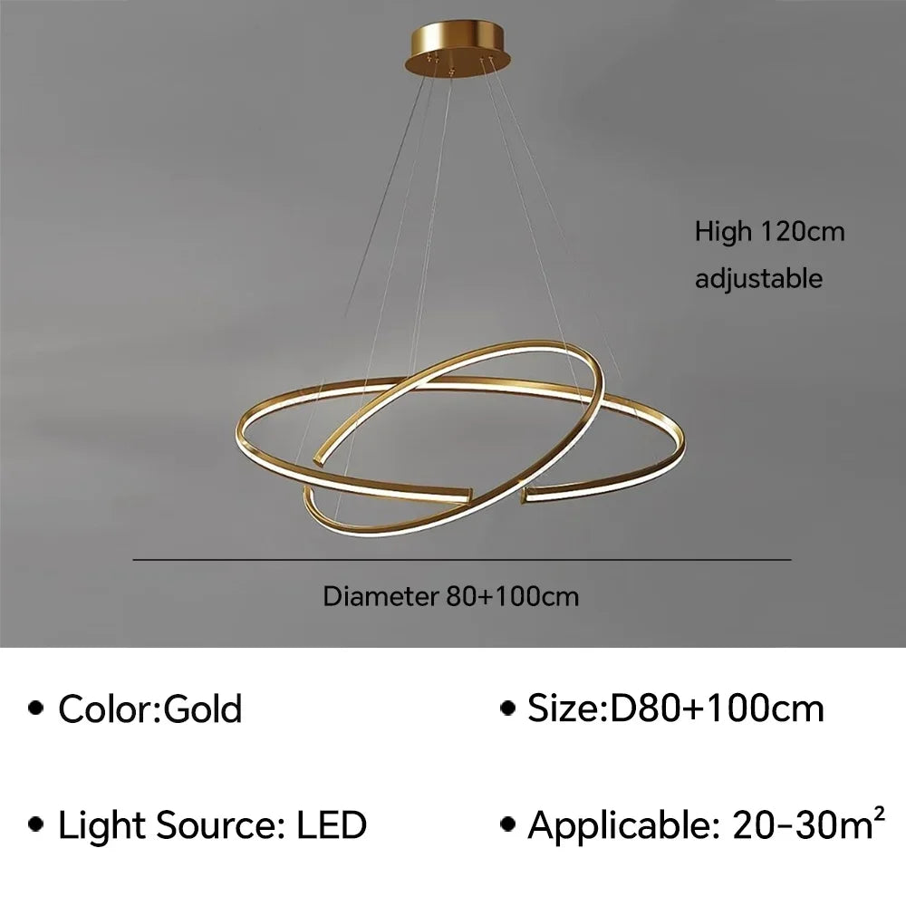 lampe led design moderne à suspendre pour intérieur