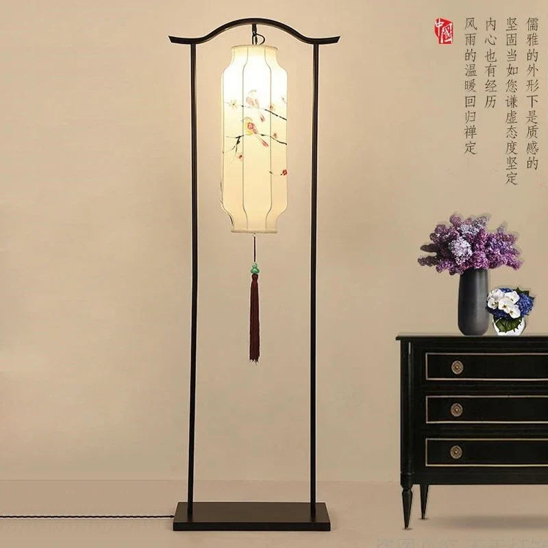 lampadaire classique en tissu pour décoration intérieure