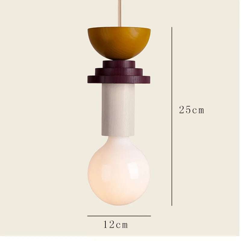 Bois moderne suspension LED lumières cuisine nordique décor à la maison lampe suspendue Restaurant plafond Lustre Lustre chambre luminaire