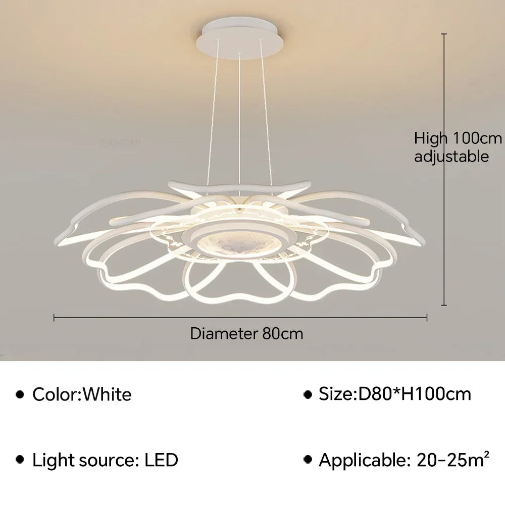 suspension moderne à led pour décoration intérieure élégante