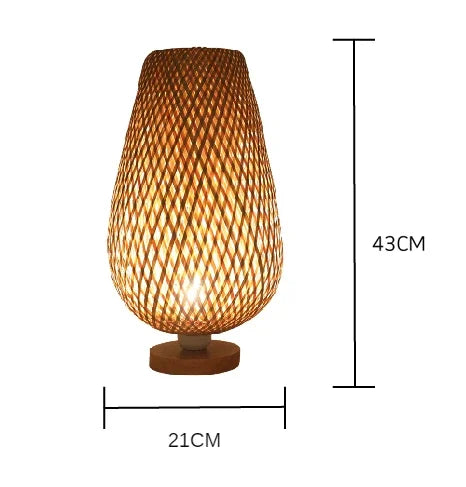 lampadaire en rotin naturel fait main pour intérieur et extérieur
