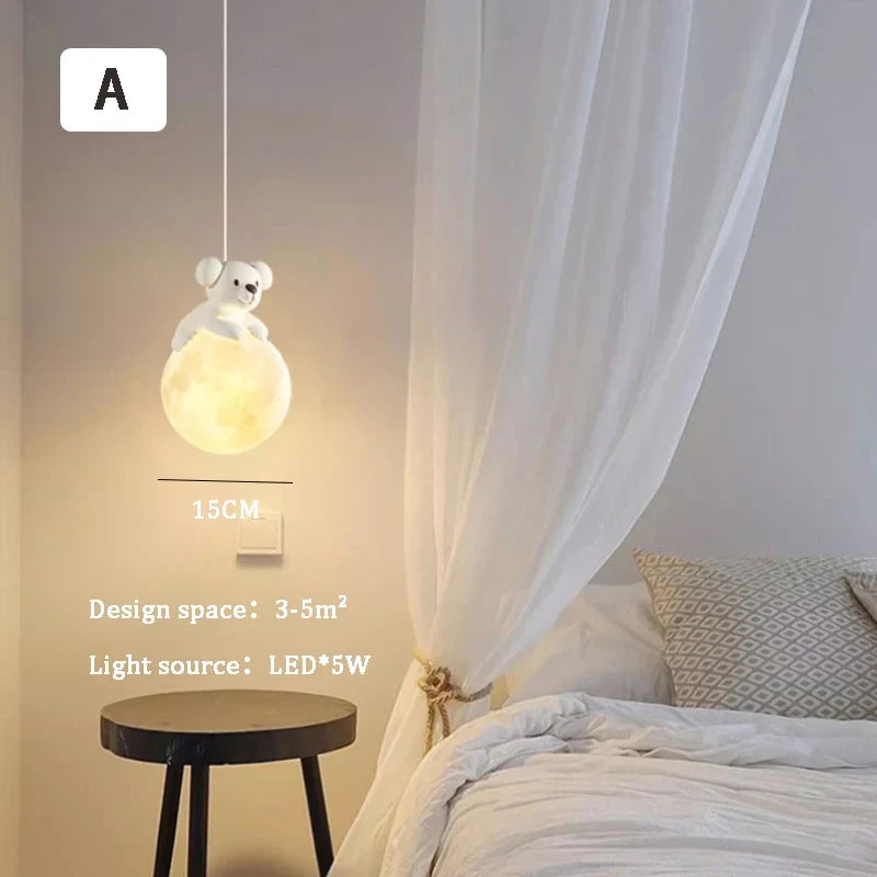 suspension chiot mignon pour décoration chambre enfant lumineux