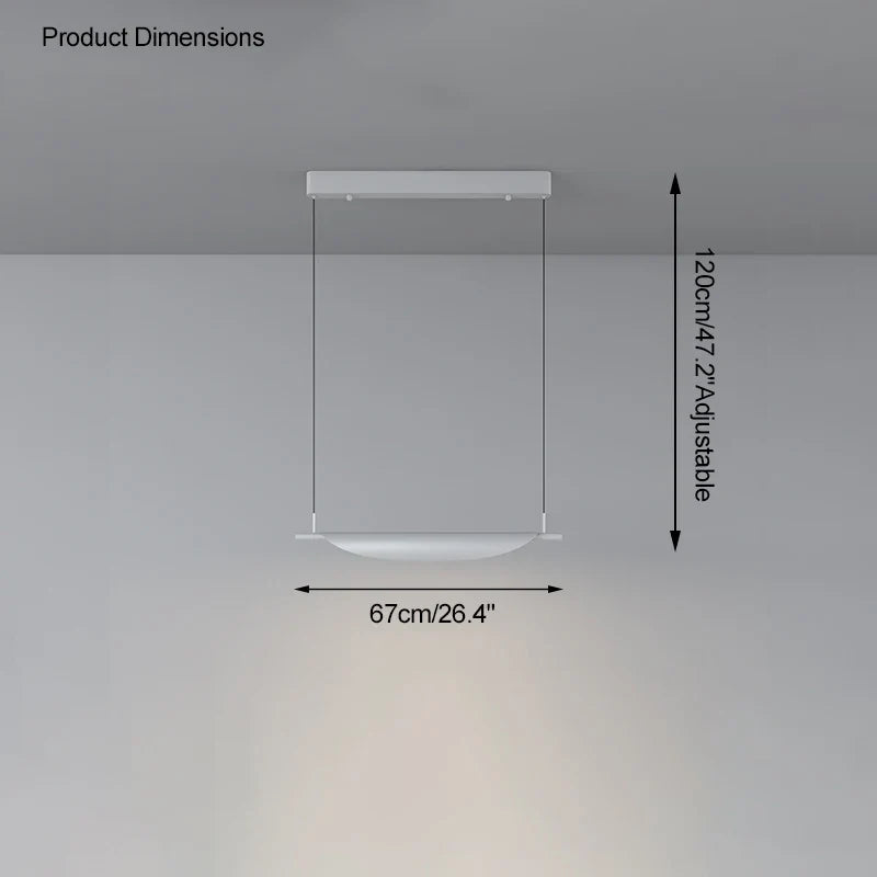 lustre moderne à gradation pour éclairage suspendu élégant