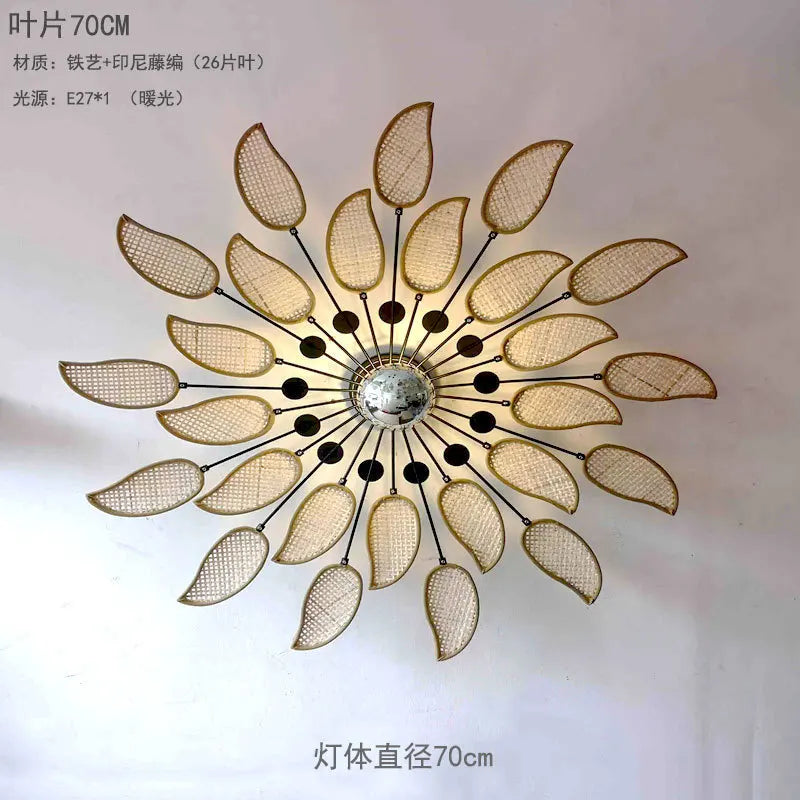suspension en rotin style japonais pour ambiance zen