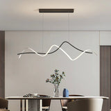 suspension moderne design artistique incurvé pour intérieur élégant