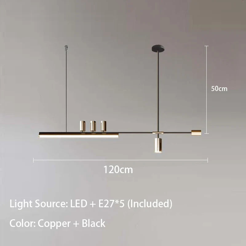 lustre moderne suspendu lumineux pour décoration intérieure