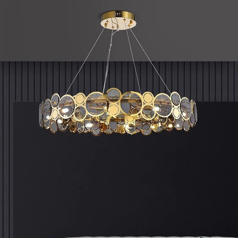 lustre moderne led de luxe pour éclairage intérieur