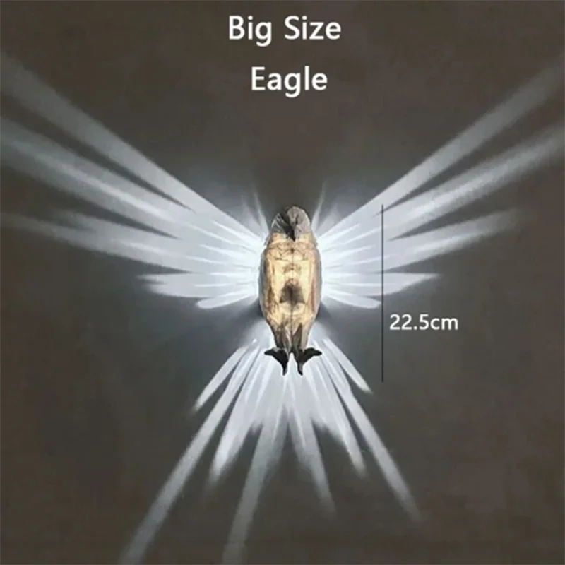 applique murale led hibou aigle décoration créative pour la maison