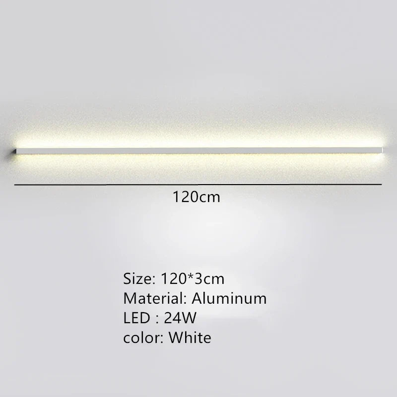 applique murale led moderne avec interrupteur à intensité variable
