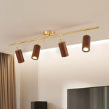 spot de plafond réglable en bois pour hôtel et magasin