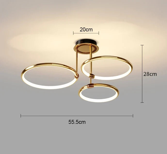 lustre led en silicone pour décoration intérieure élégante et moderne