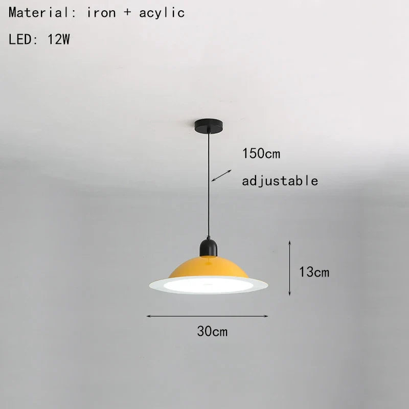suspension led métal fil réglable lampe suspension