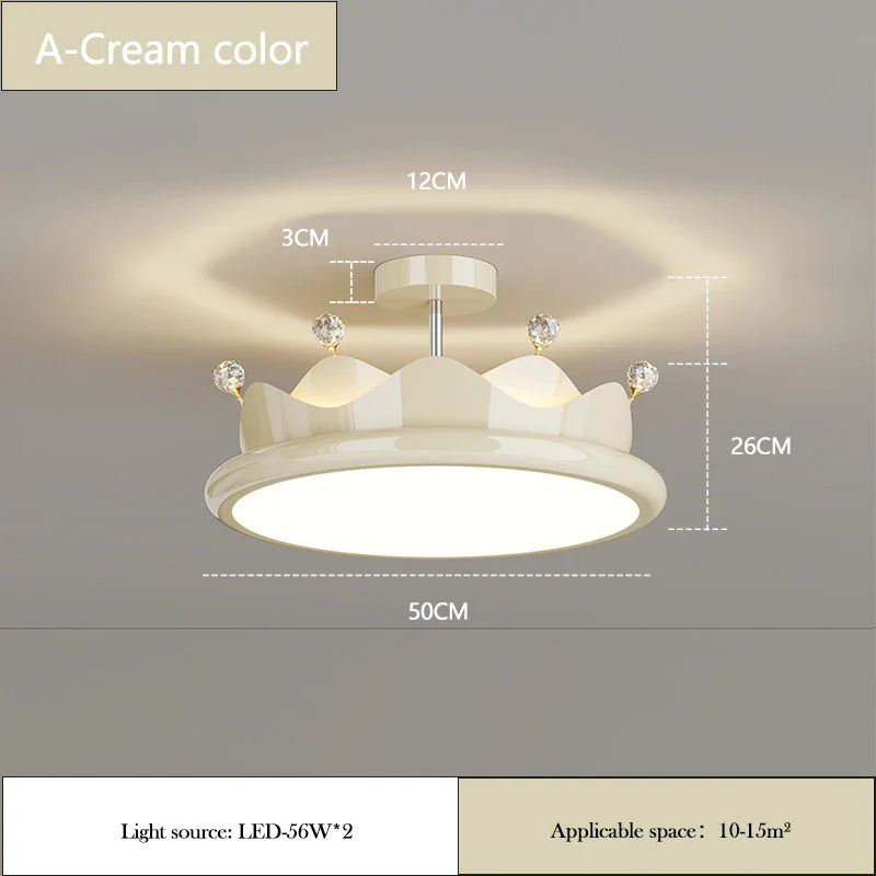lustre romantique en cristal pour chambre d'enfant princesse