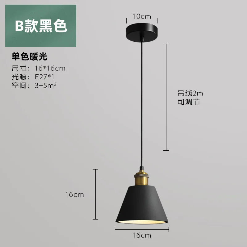 Suspension LED de Style industriel