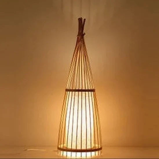 Lampadaire en bambou de style chinois