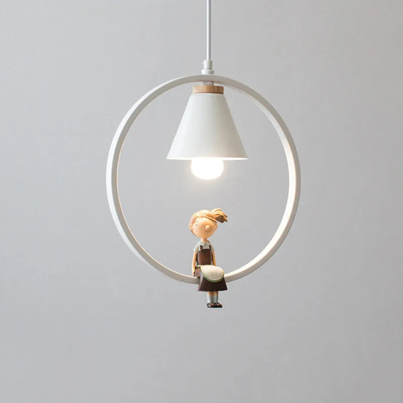 lampe à oiseaux nordique moderne en fer pour décoration intérieure
