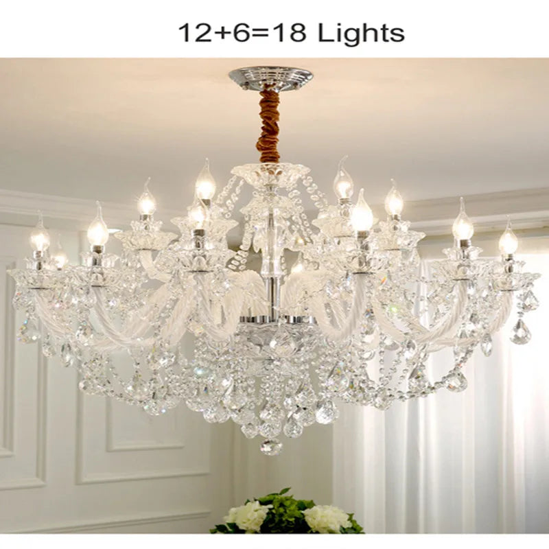 lustre moderne en cristal design pour décoration intérieure