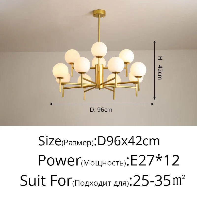 lustre en verre design médiéval pour décoration intérieure moderne