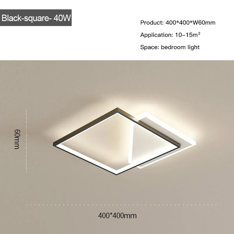 lustre led moderne simple décoration maison tondi