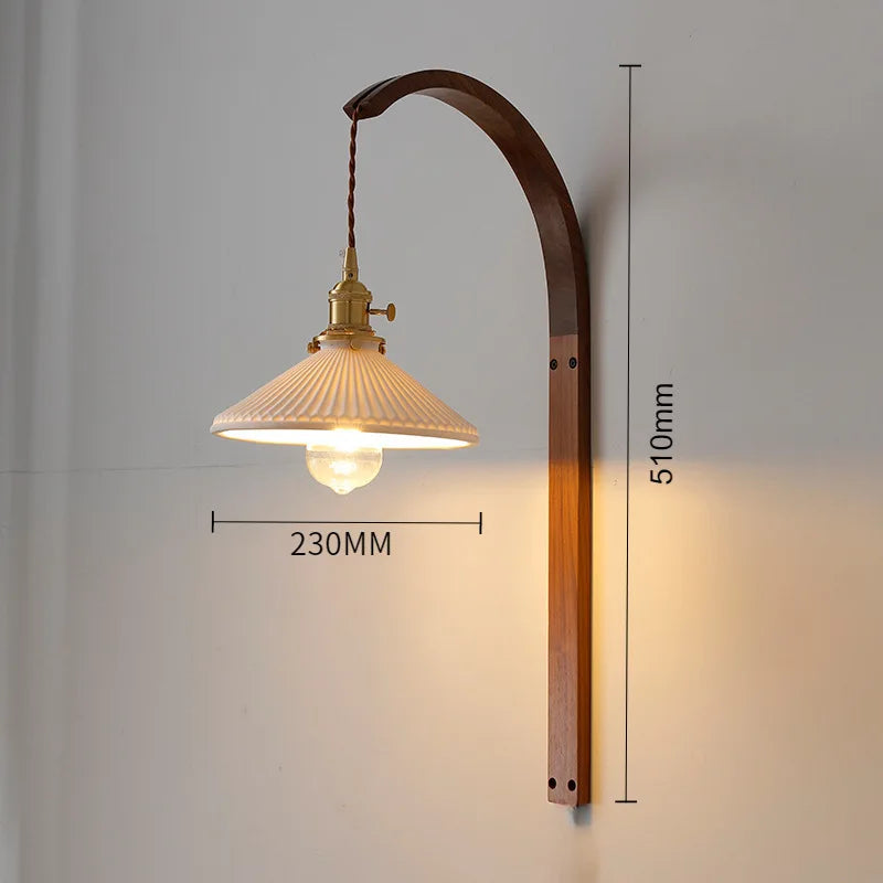 applique murale en bois à led pour décoration intérieure