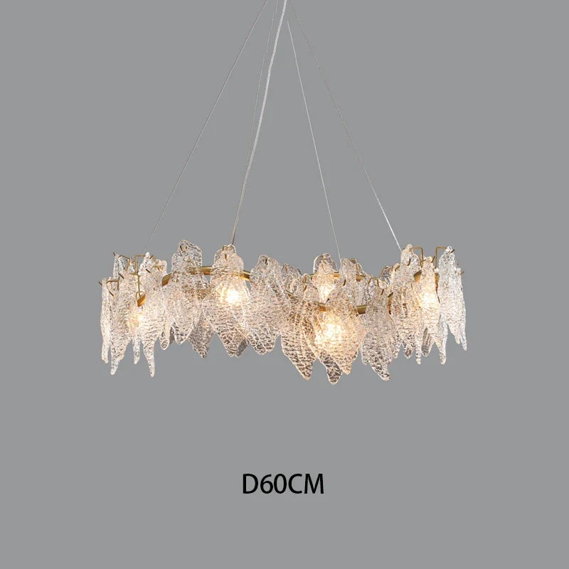 lustre moderne en cristal lumineux design élégant pour décoration d'intérieur