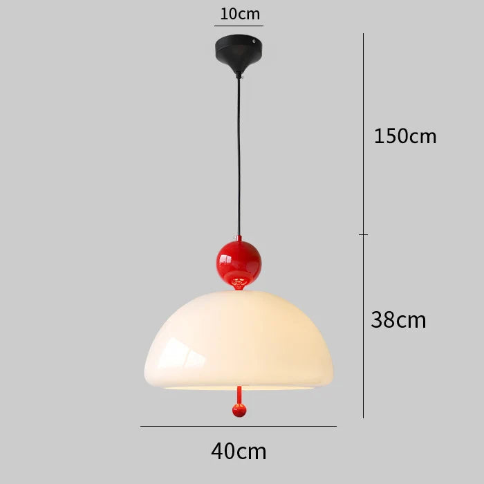 suspension bauhaus en verre blanc style médiéval pour intérieur élégant