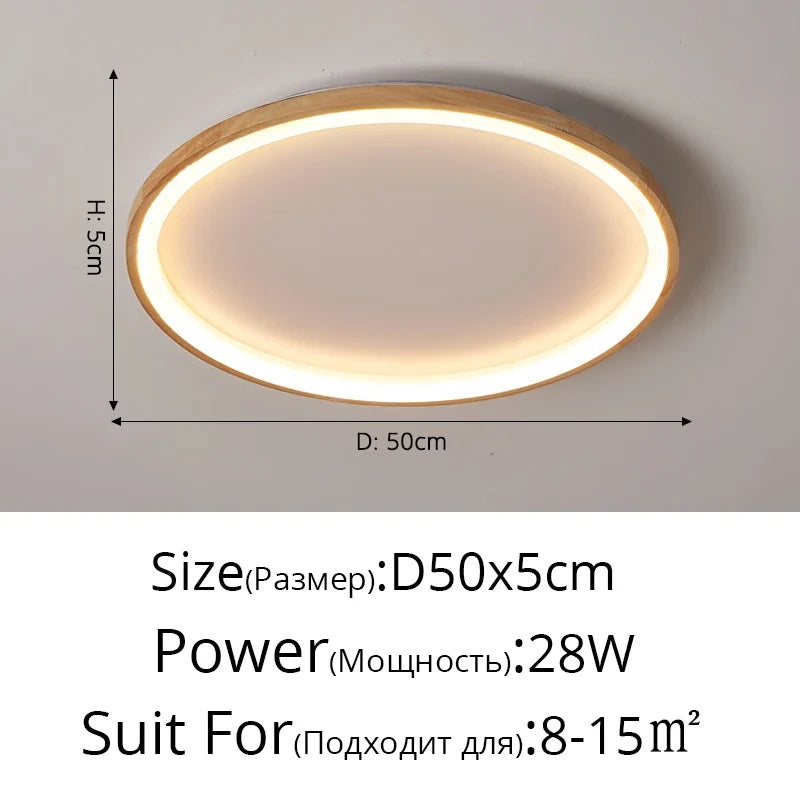 plafonnier led style japonais pour entrée et couloir