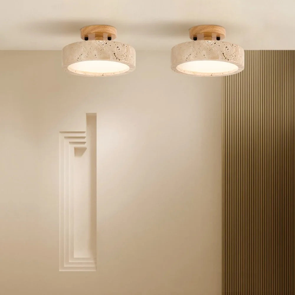 plafonnier en marbre wabi sabi pour décoration intérieure et extérieure