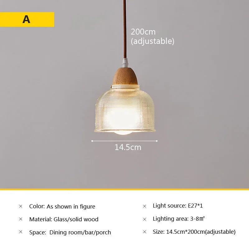 suspension en verre style japonais pour intérieur vintage