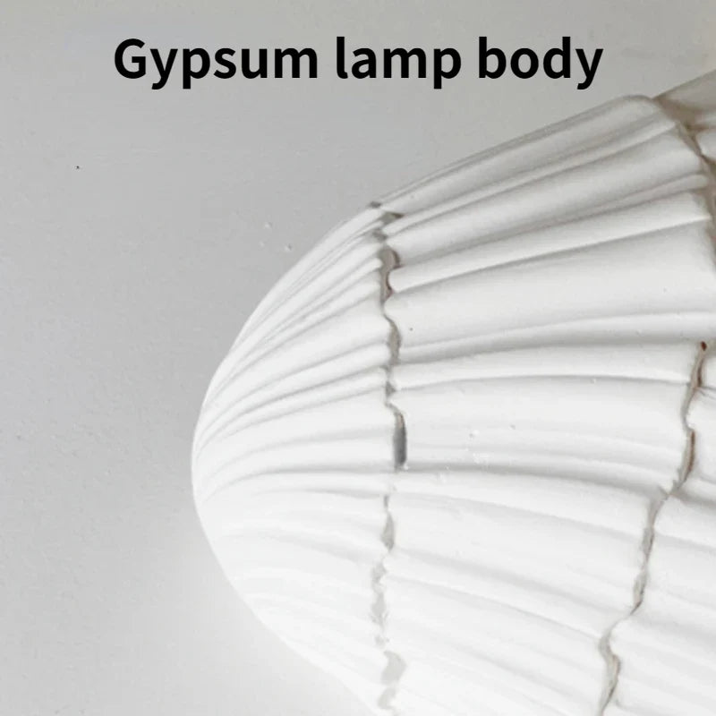 applique murale en coquille de gypse led moderne et créative