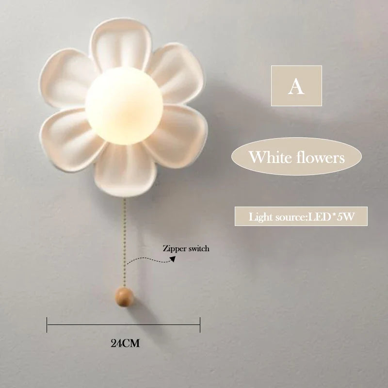 applique murale fleurs pour chambre de princesse moderne